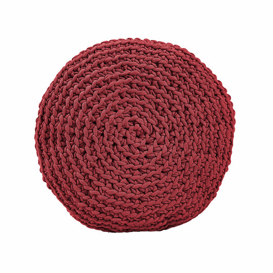 Almofada em Crochê Bola Outdoor 35x35 Marsala