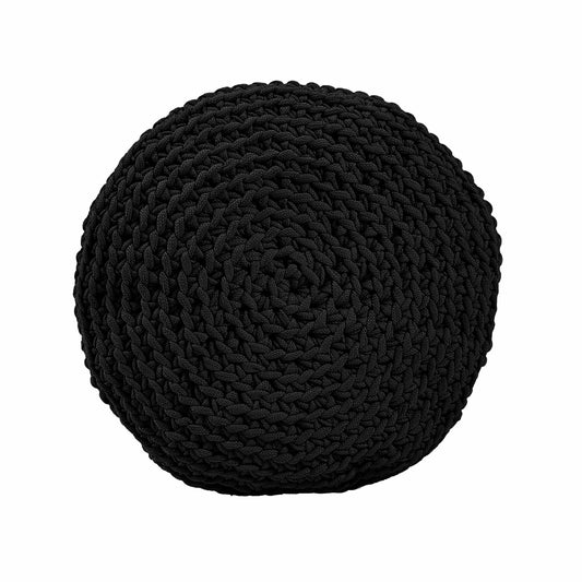 Almofada em Crochê Bola Outdoor 35x35 Preto
