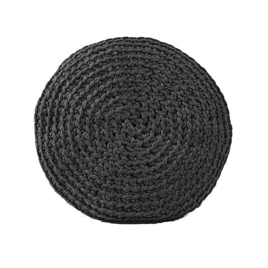 Almofada em Crochê Bola Outdoor 35x35 Cinza