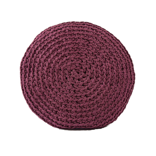 Almofada em Crochê Bola Outdoor 35x35 Marsala