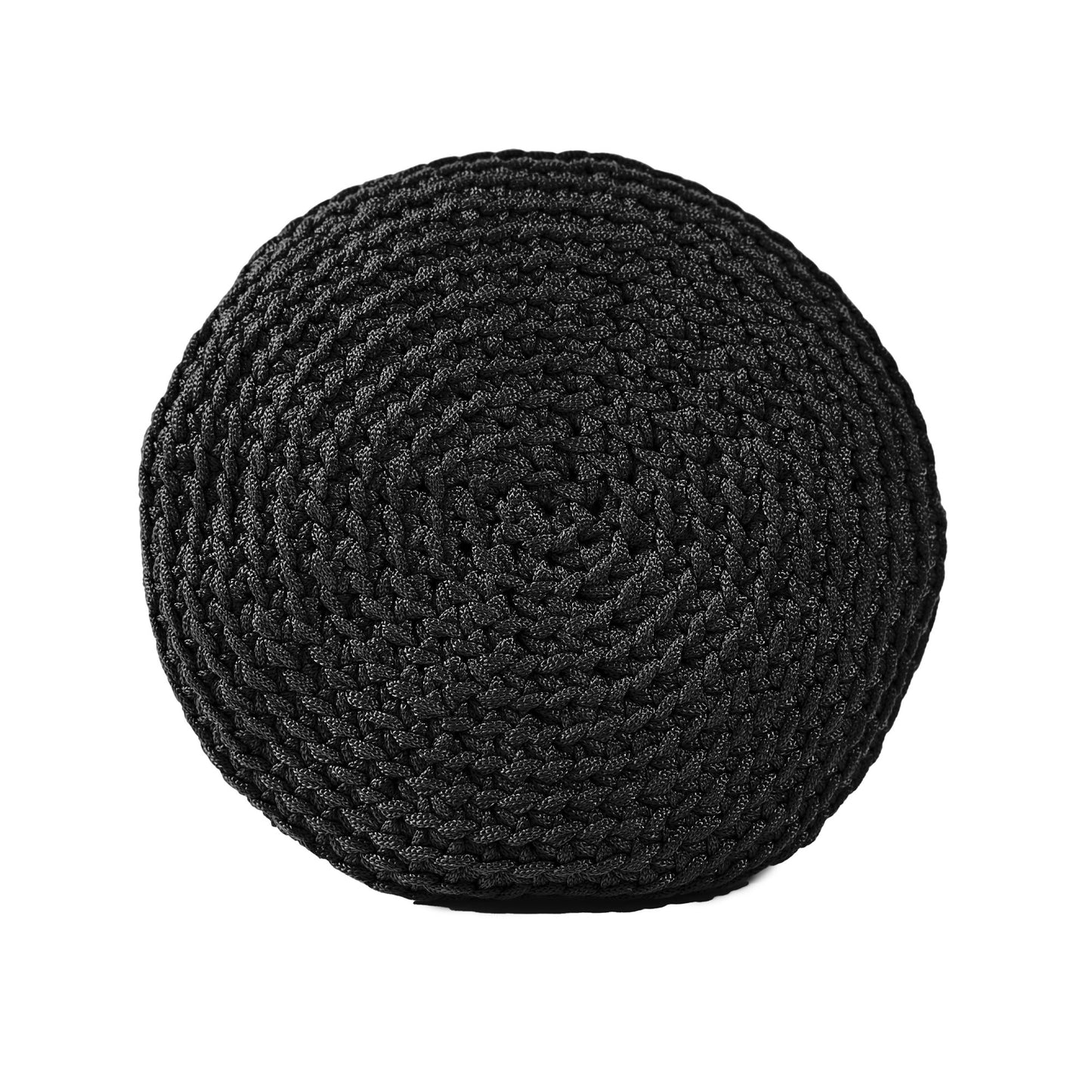 Almofada em Crochê Bola Outdoor 35x35 Preto