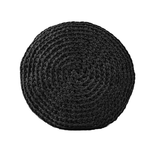 Almofada em Crochê Bola Outdoor 35x35 Preto