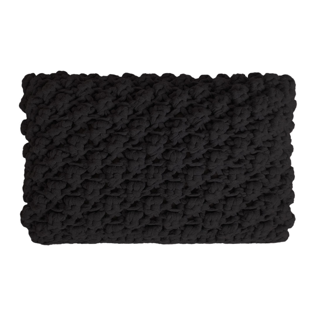 Almofada Pipoca 30x45 Preto Pronta Entrega