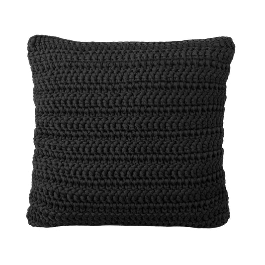 Almofada em Crochê Outdoor 50x50 Preto