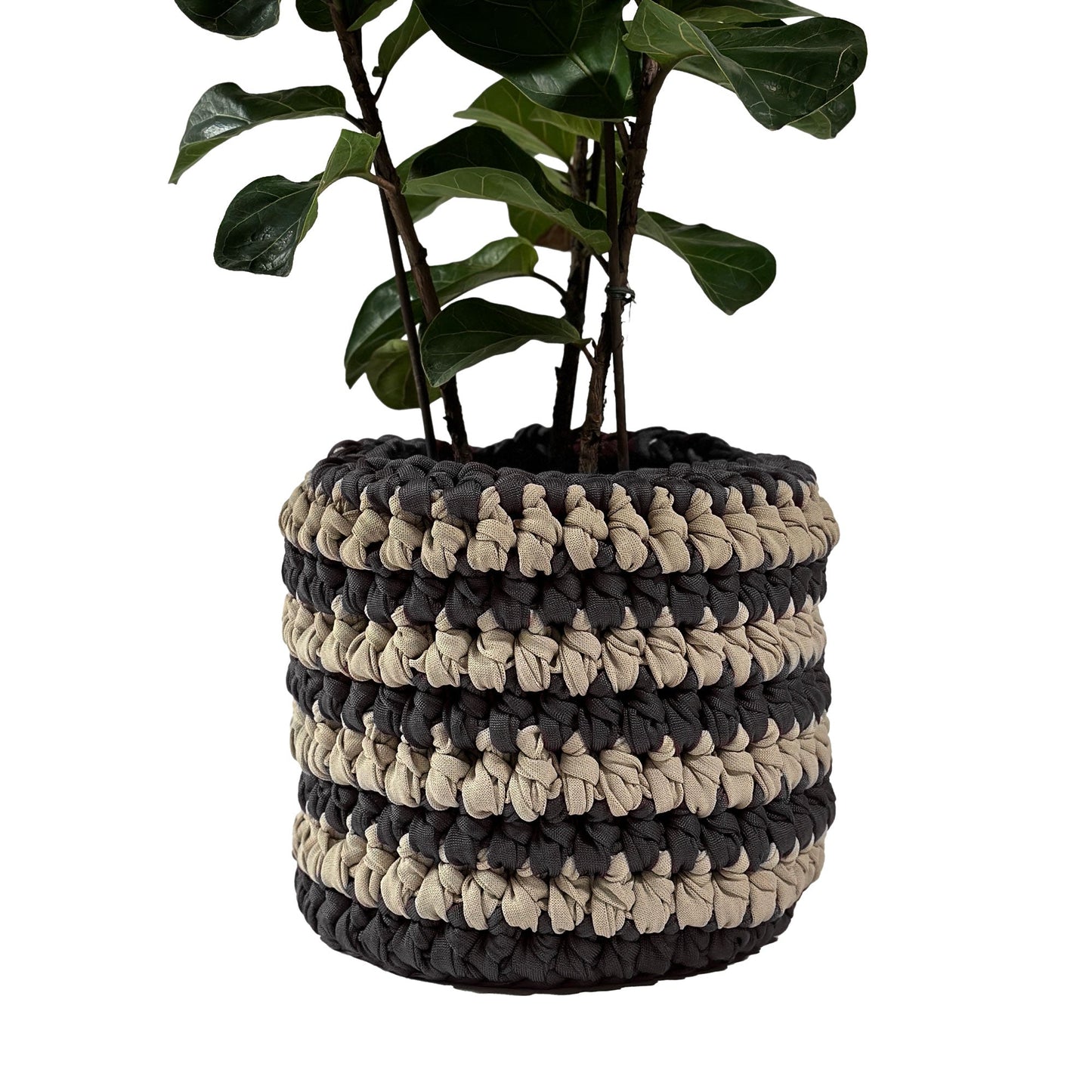 Cachepot Vaso Listra Outdoor 40x45 Cinza Pronta Entrega