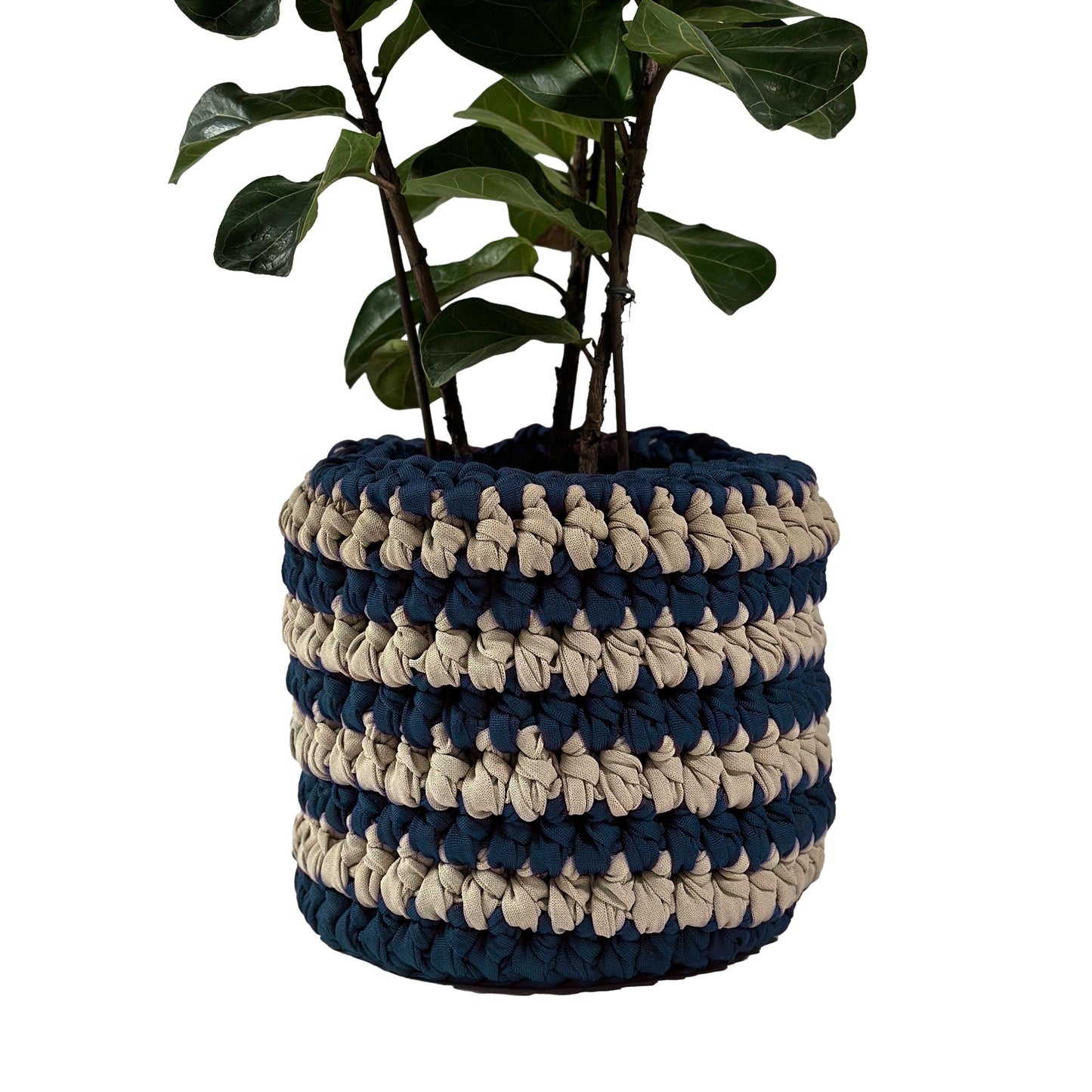 Cachepot Vaso Listra Outdoor 40x45 Marinho Pronta Entrega