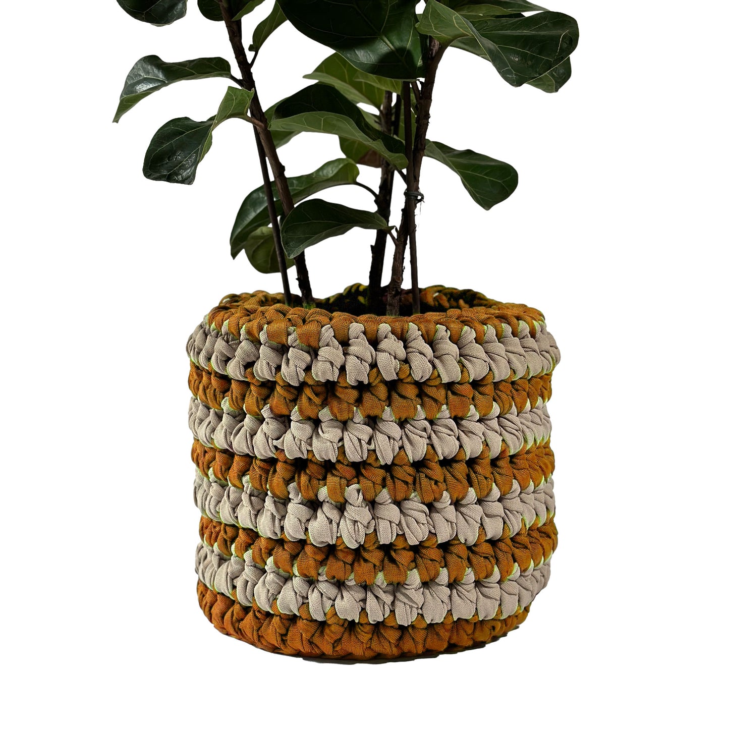 Cachepot Vaso Listra Outdoor 40x45  Mostarda