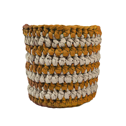 Cachepot Vaso Listra Outdoor 40x45  Mostarda