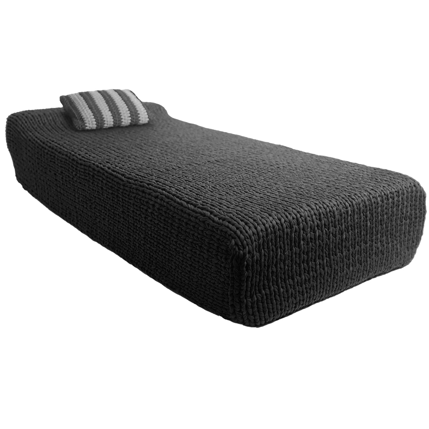 Day Bed Solteiro Outdoor 90x190 Preto Pronta Entrega