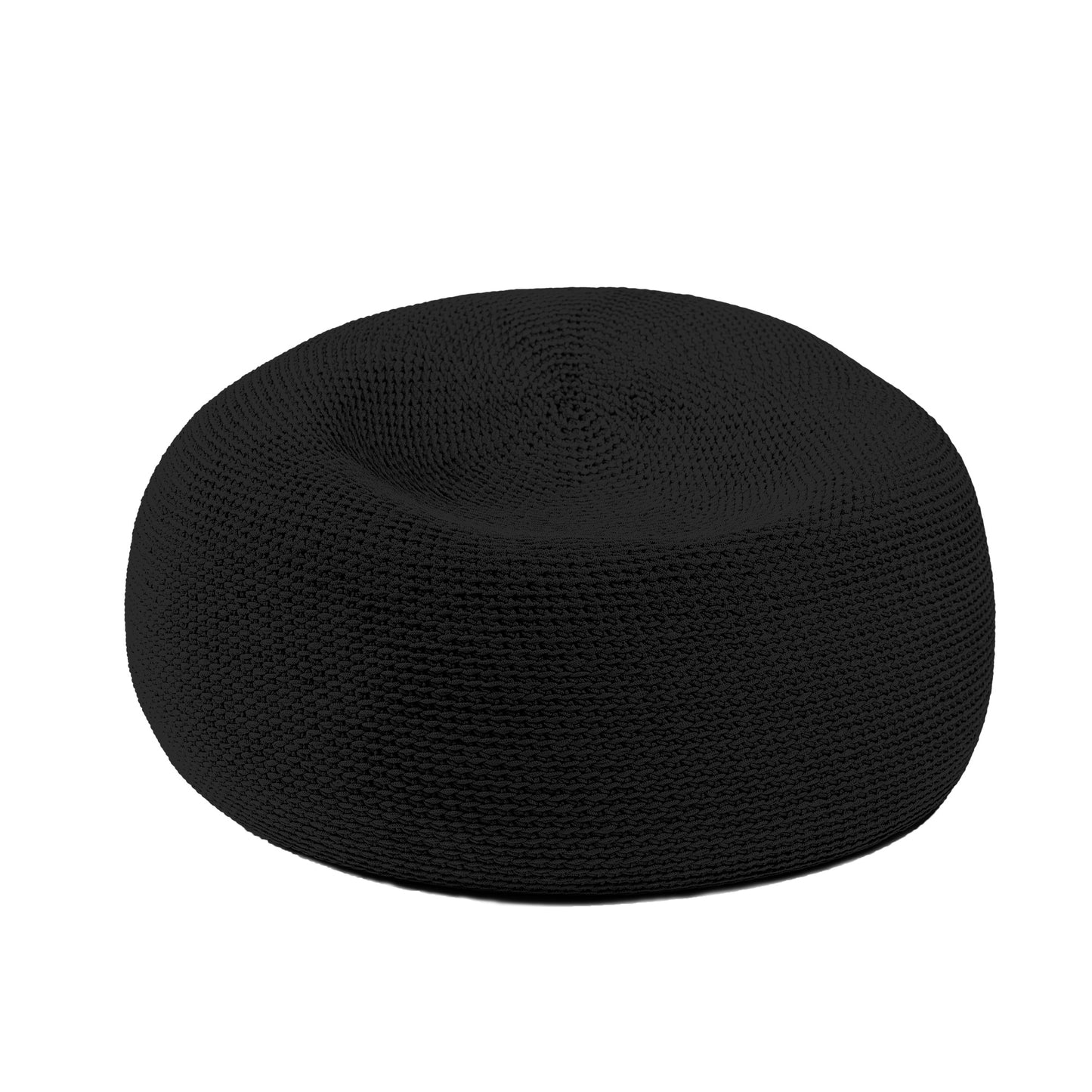 Puff em Crochê Bola Outdoor 50x100 Preto