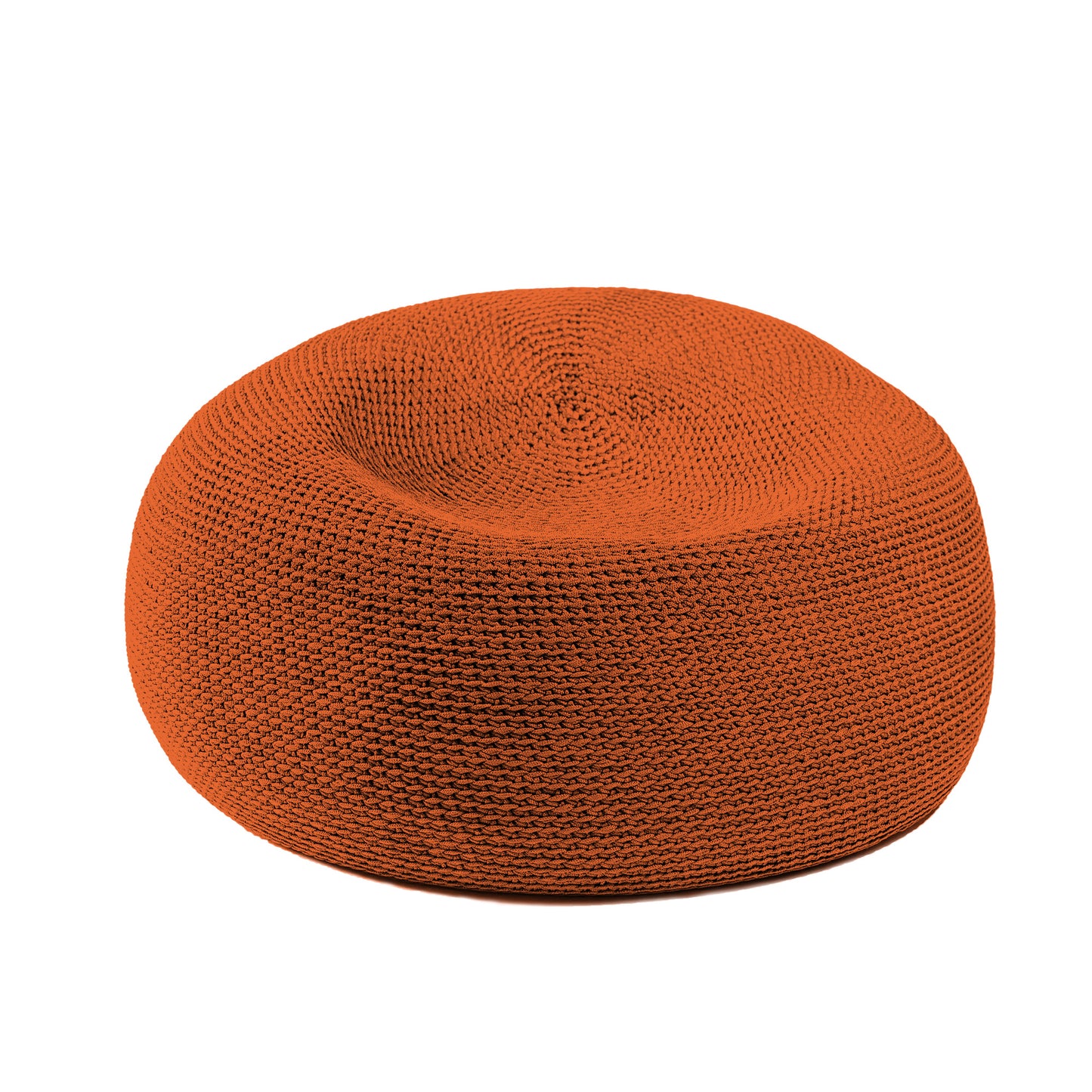 Puff em Crochê Bola Outdoor 50x100 Terracota