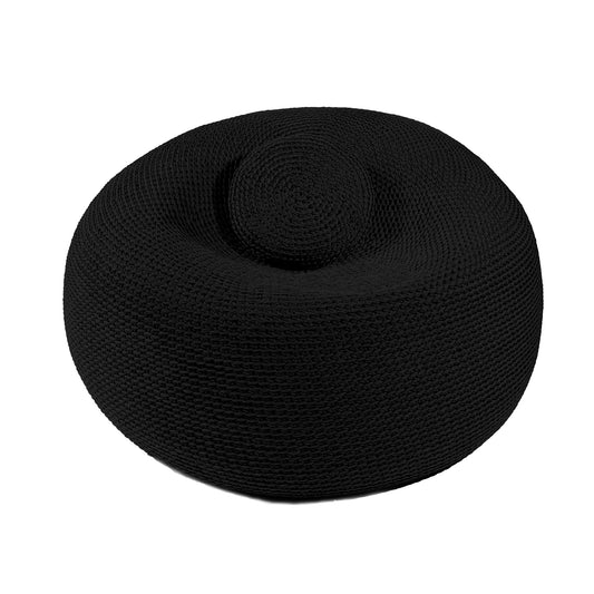 Puff em Crochê Bola Outdoor 50x100 Preto