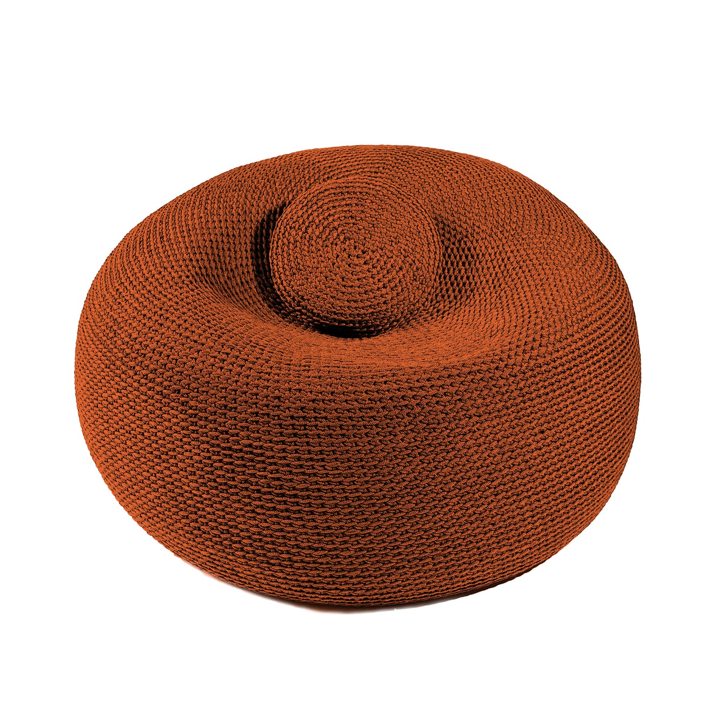 Puff em Crochê Bola Outdoor 50x100 Terracota