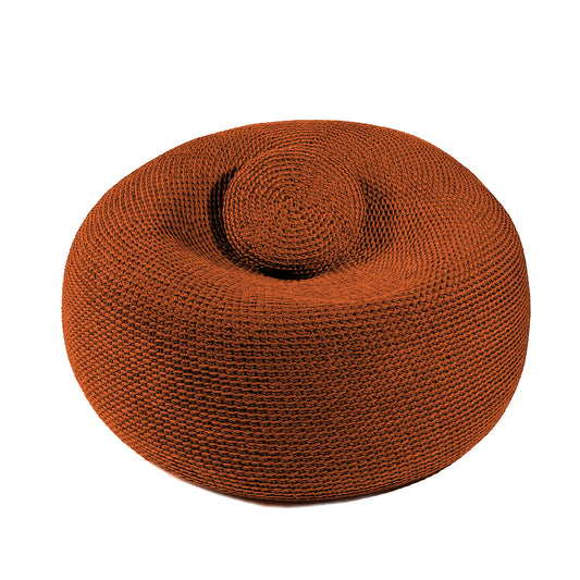 Puff em Crochê Bola Outdoor 50x100 Terracota
