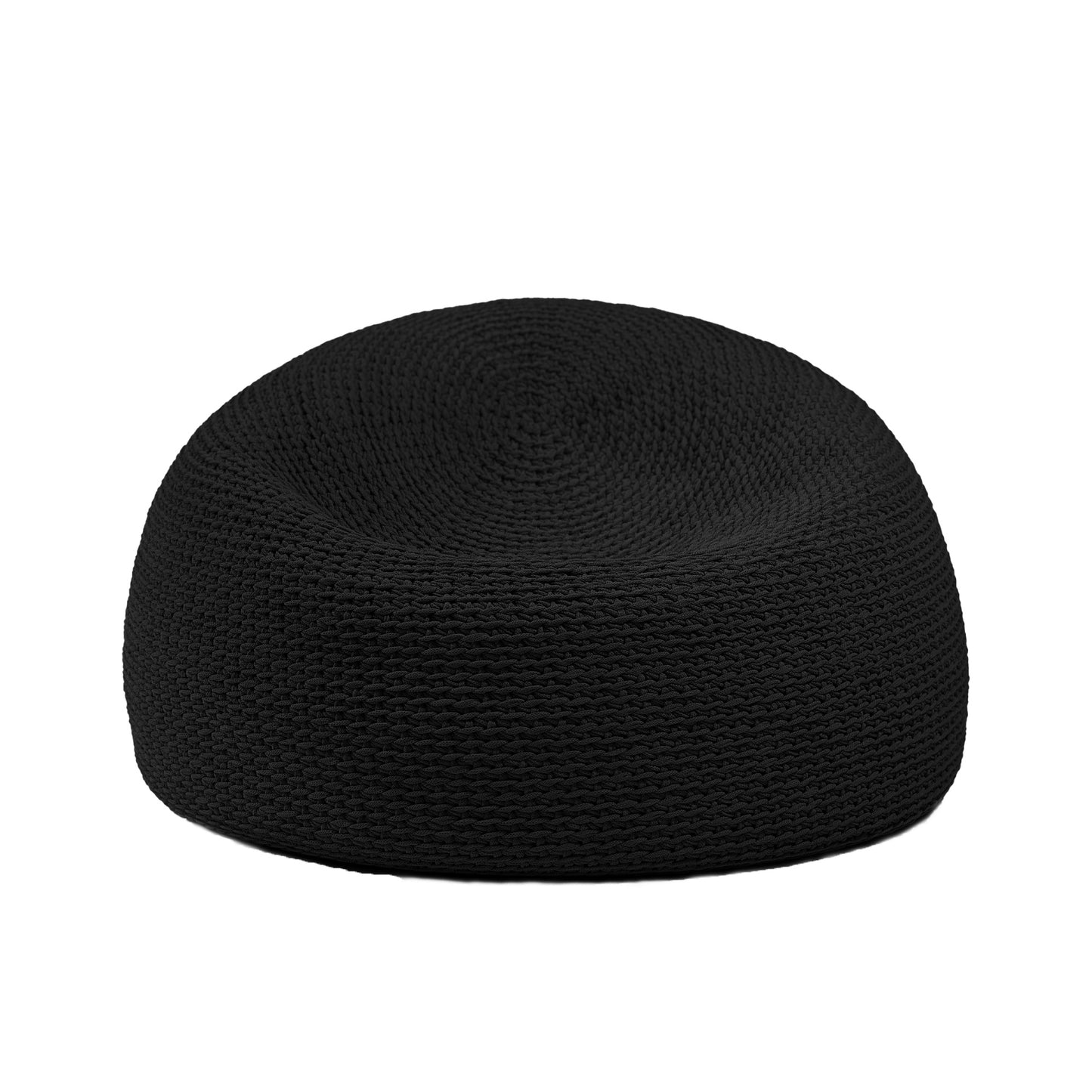 Puff em Crochê Bola Outdoor 50x85 Preto