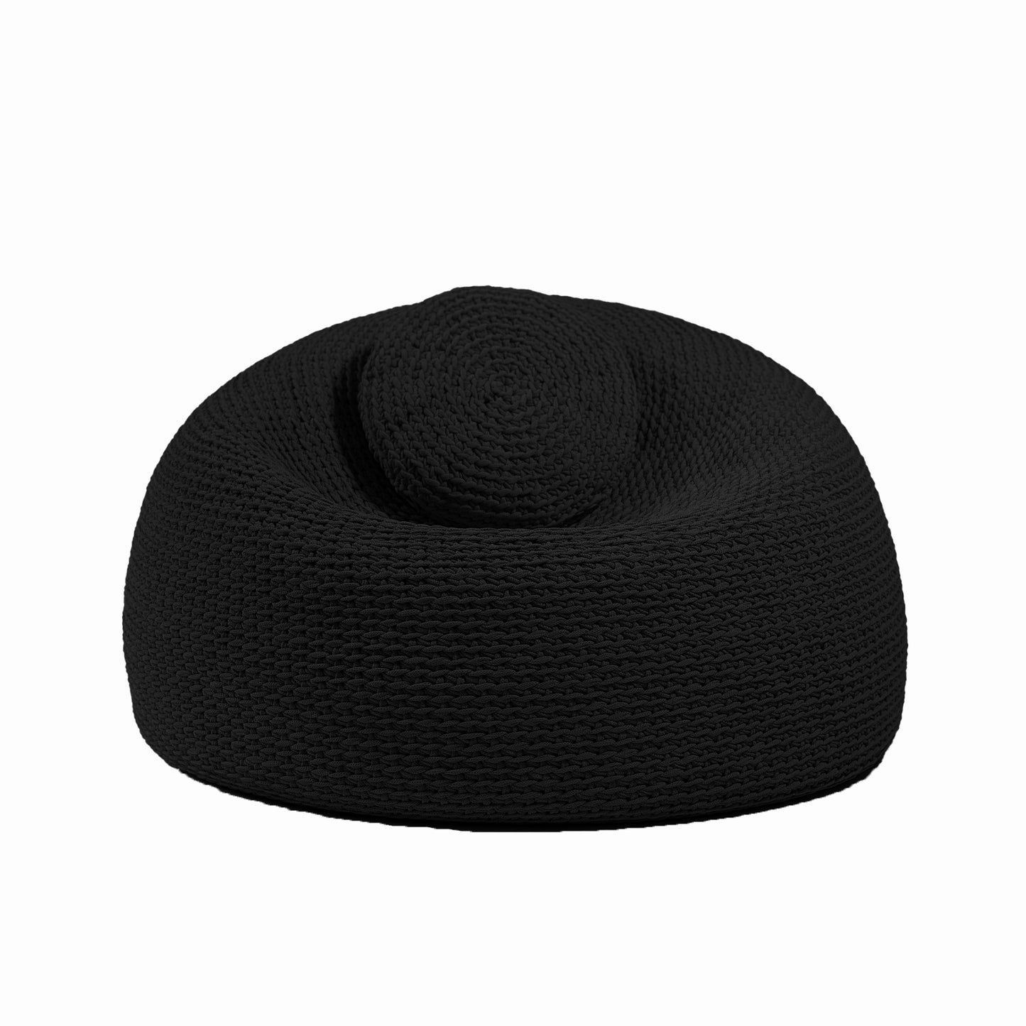 Puff em Crochê Bola Outdoor 50x85 Preto