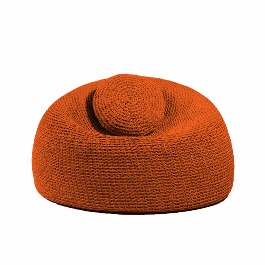 Puff em Crochê Bola Outdoor 50x85 Terracota