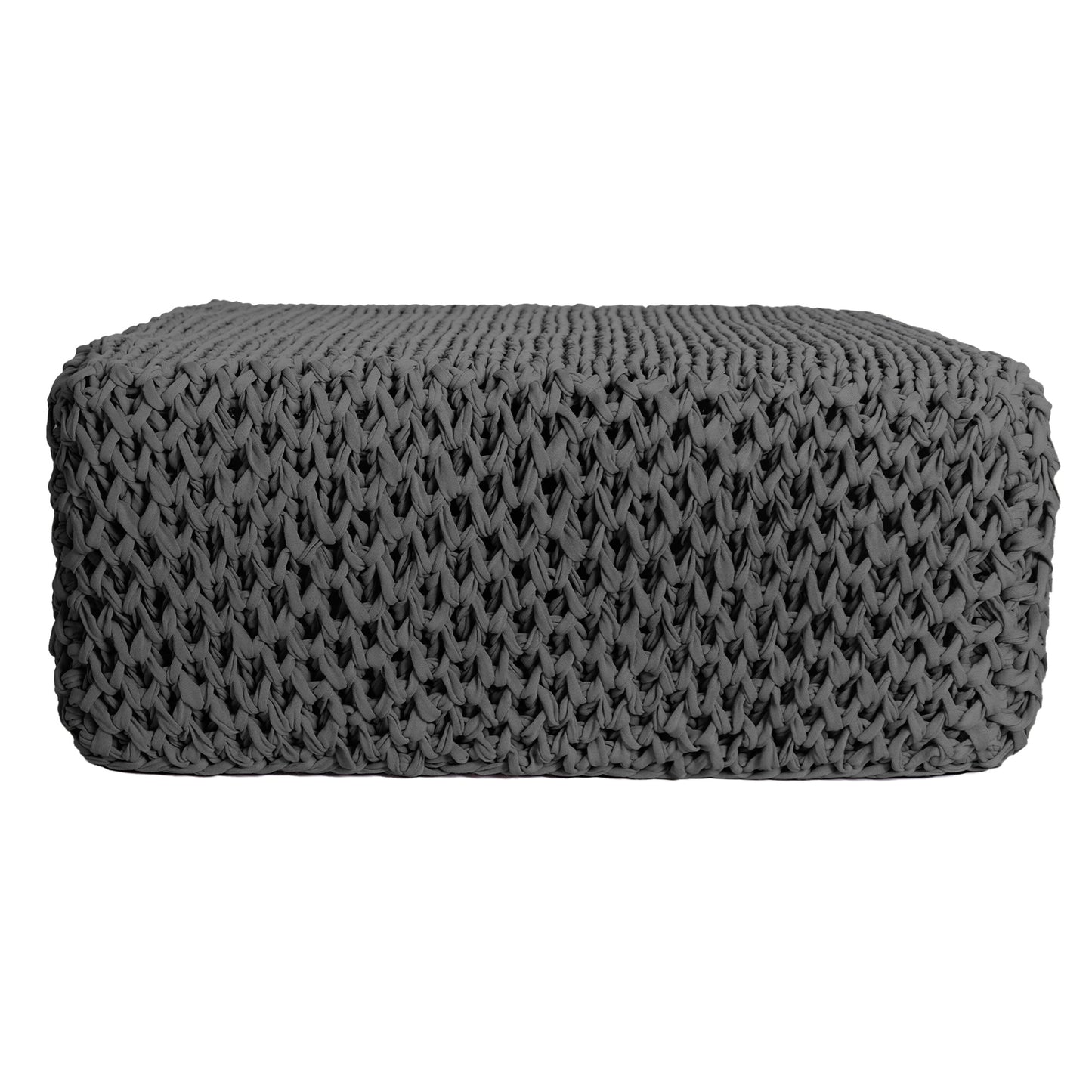 Puff Colméia Outdoor 40x100x100 Cinza
