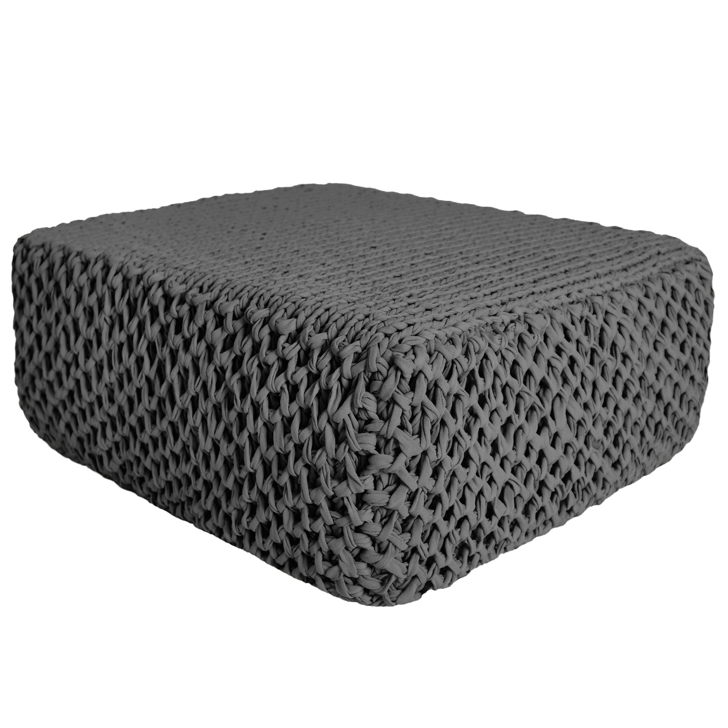 Puff Colméia Outdoor 40x100x100 Cinza