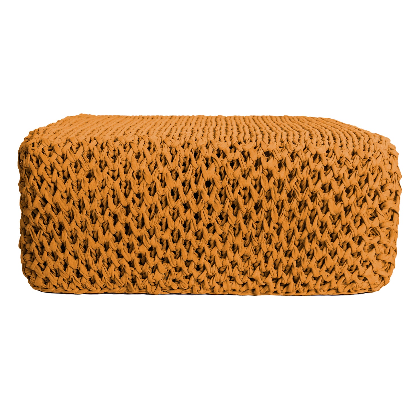 Puff Colméia Outdoor 40x100x100 Mostarda