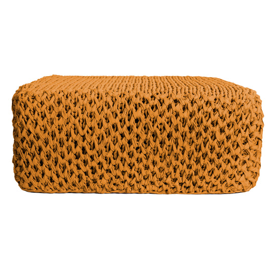 Puff Colméia Outdoor 40x100x100 Mostarda