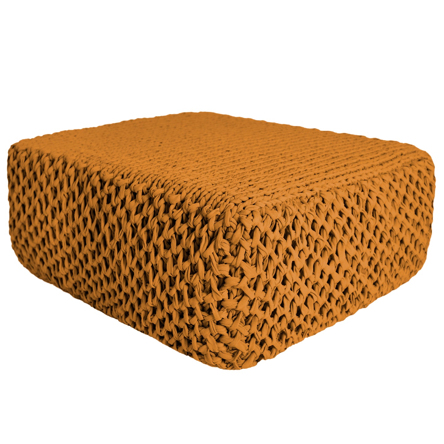 Puff Colméia Outdoor 40x100x100 Mostarda