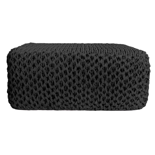 Puff Colméia Outdoor 40x100x100 Preto Pronta Entrega