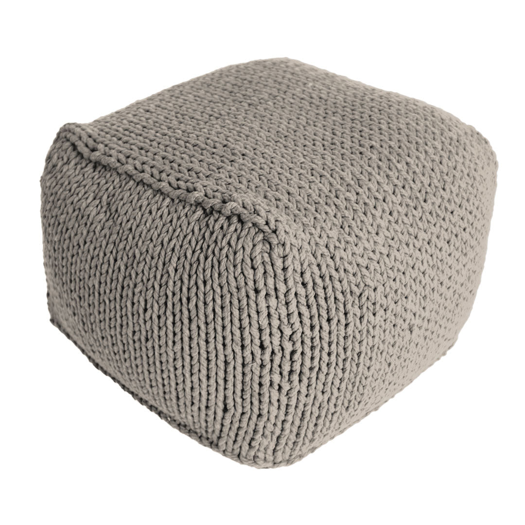 Puff Tricô Quadrado 40x50 Fendi