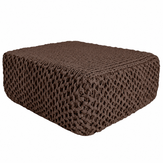 Puff Colméia Outdoor 40x100x100 Marrom