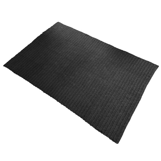 Tapete em Crochê Outdoor 200x300 Cinza Pronta Entrega