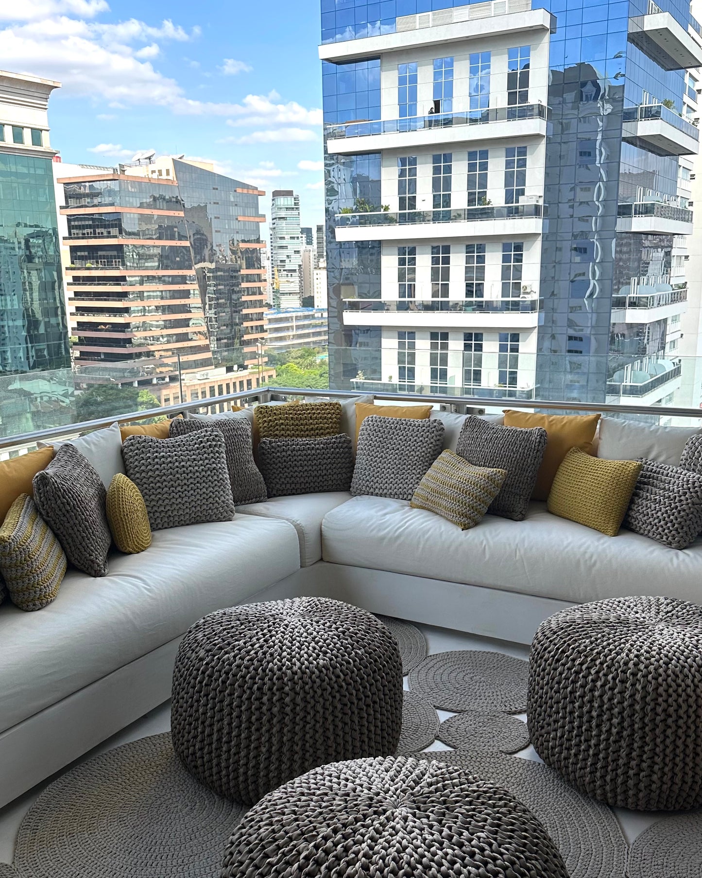 Puff Lounge Outdoor 30x75 Cinza