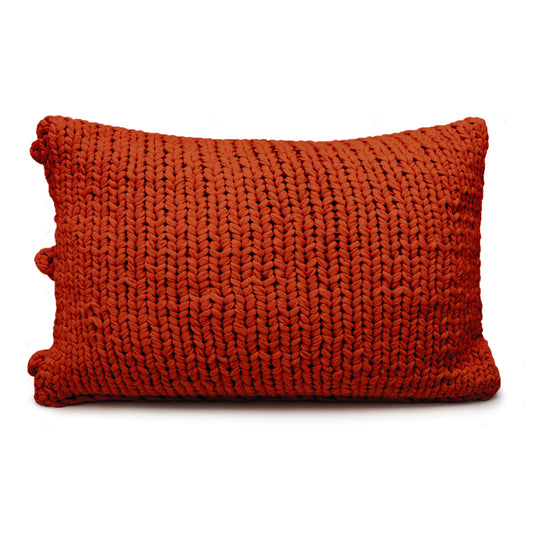 Almofada Bolas Retangular 40x60 Terracota