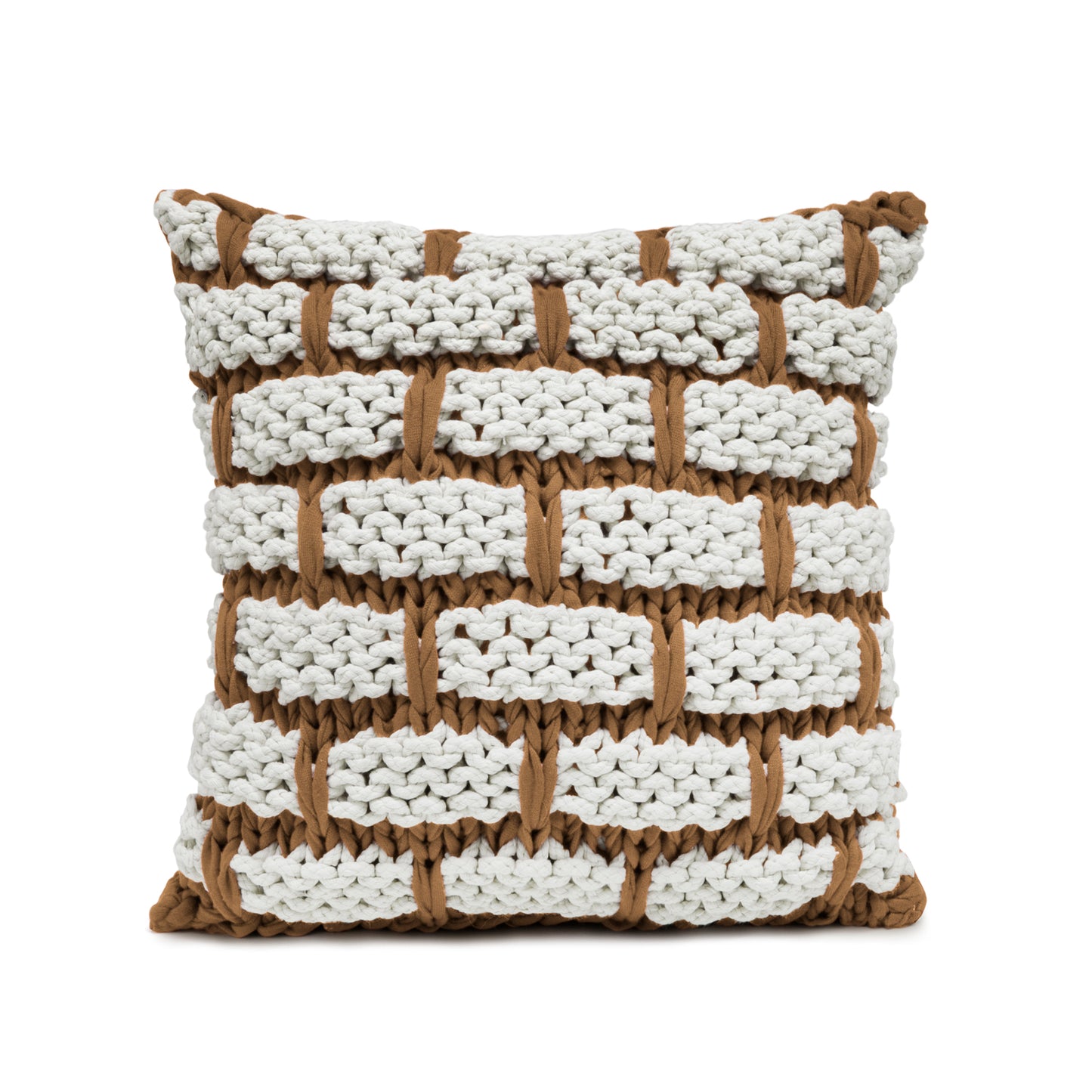 Almofada Tijolo 45x45 Caramelo