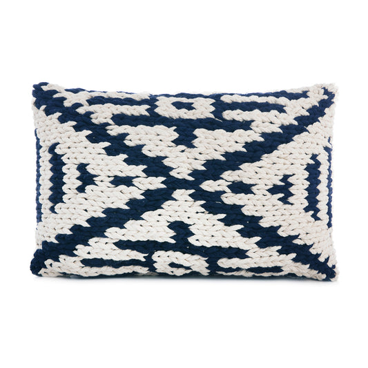 Almofada Tribal 40x60 Cru/Marinho