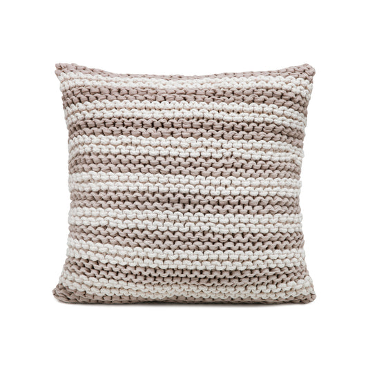 Almofada em tricô Artesanal Listra 45x45 Fendi