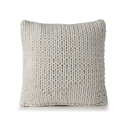 Almofada em tricô artesanal String Lisa 45x45 Fendi
