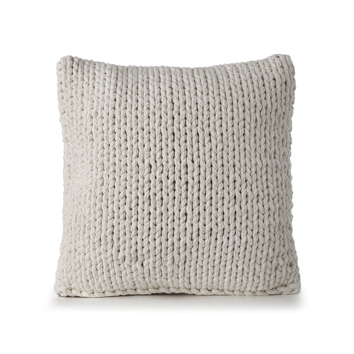 Almofada em tricô artesanal String Lisa 45x45 Fendi Pronta Entrega