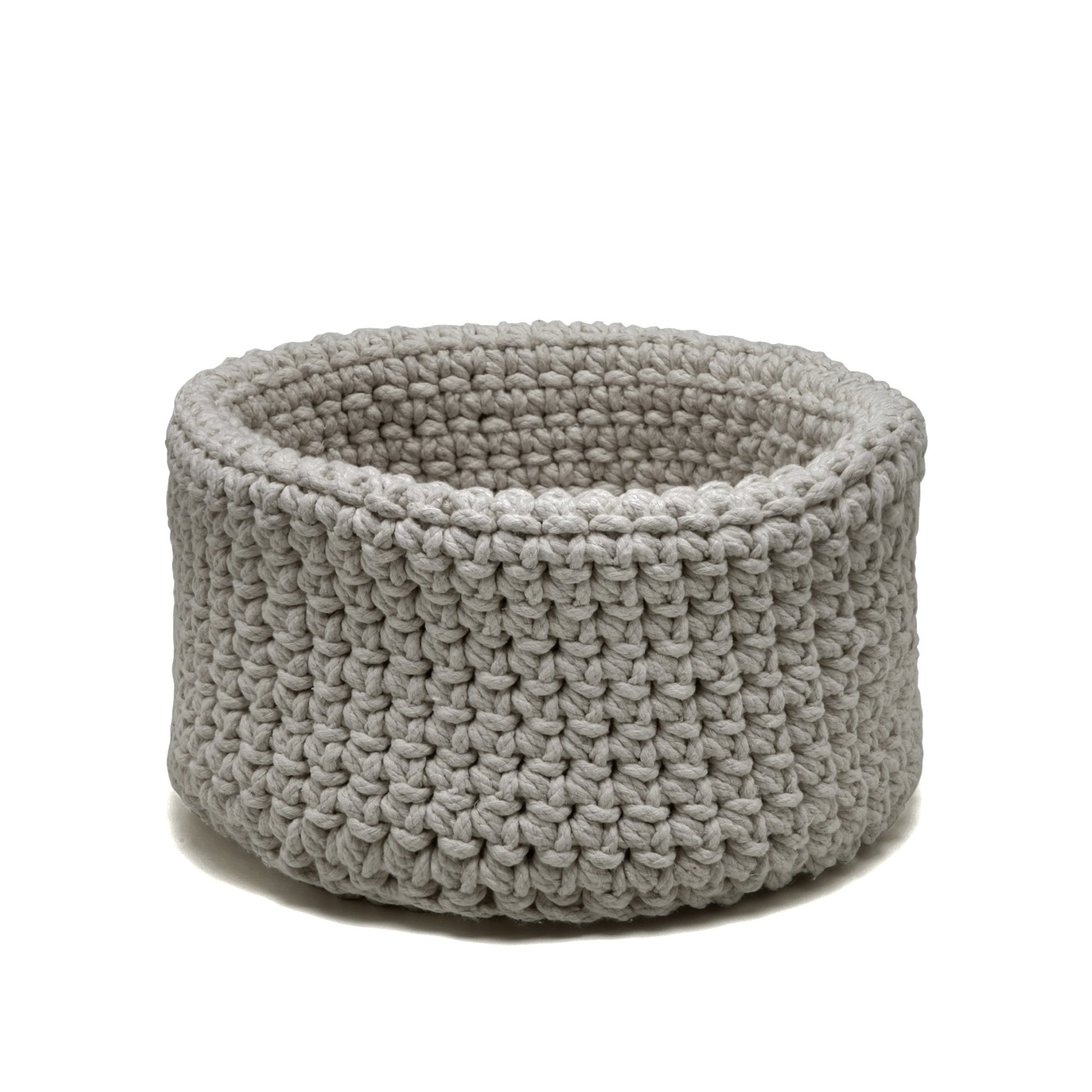 Cesta Sting em crochê artesanal 18x30 Fendi pronta Entrega