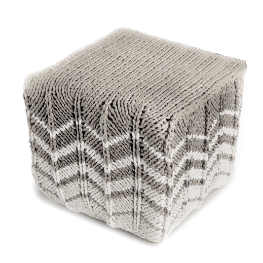Puff Zig Zag 40x45 Fendi Pronta Entrega