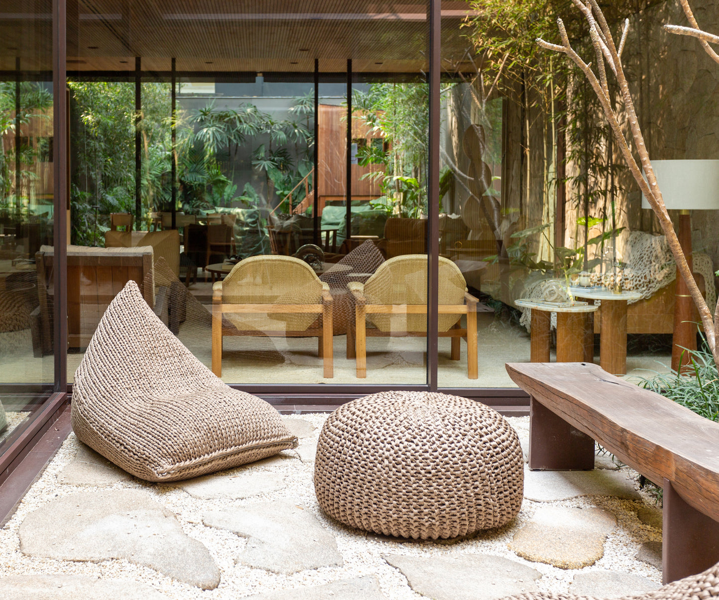 Puff String Liso Outdoor 90x120 Fendi