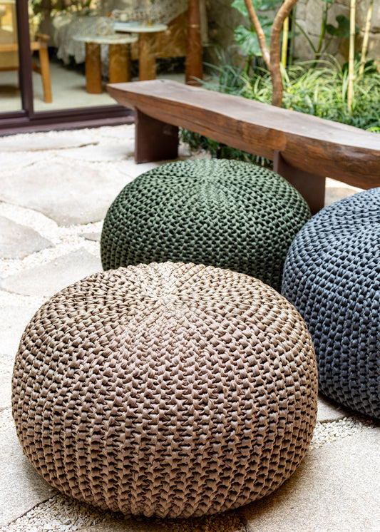 Puff Lounge Outdoor 30x75 Fendi Pronta Entrega