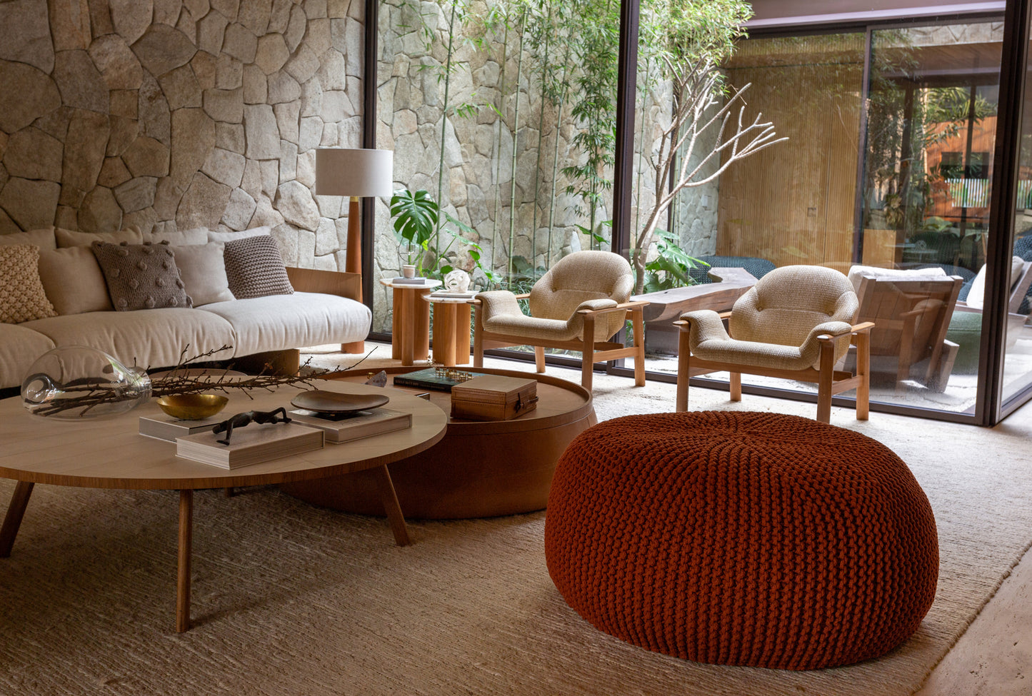 Puff Lounge 30x75 Terracota