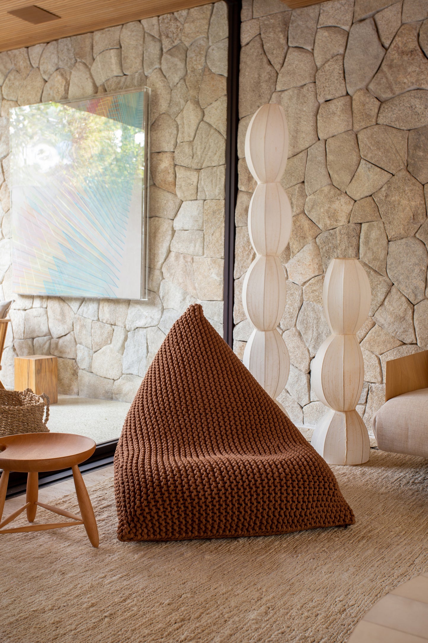 Puff String 90x120 Caramelo