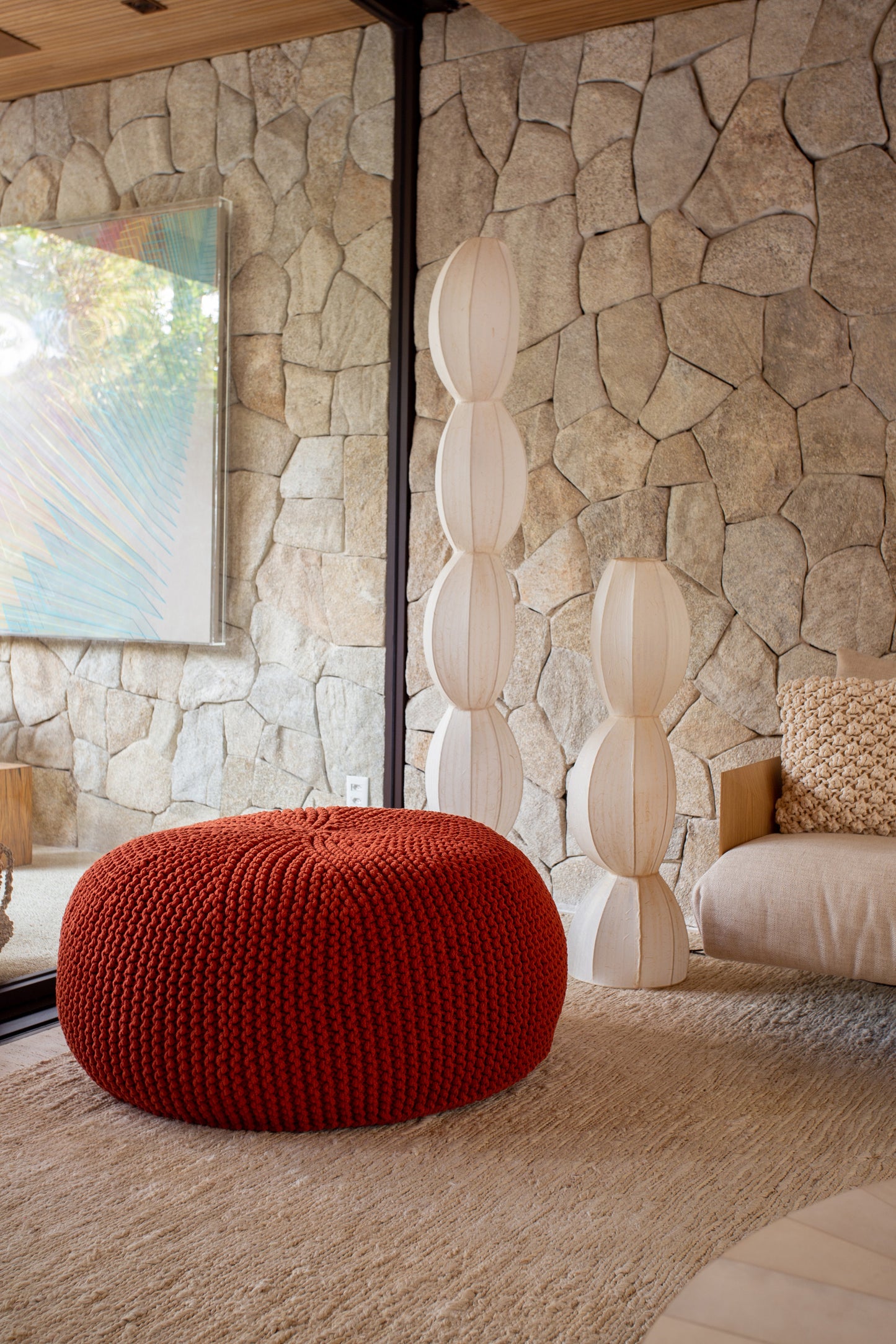 Puff Lounge 30x75 Terracota