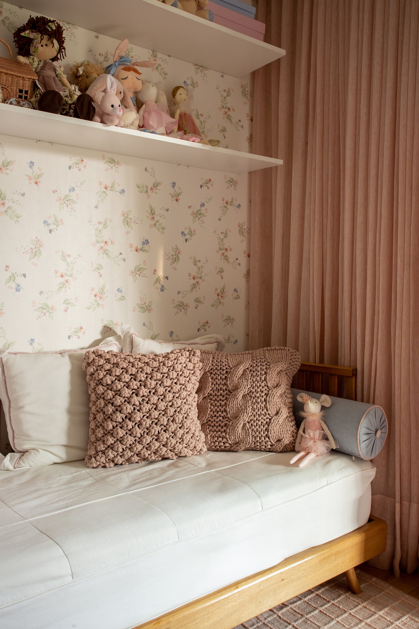 Almofada Trança 50x50 Rose