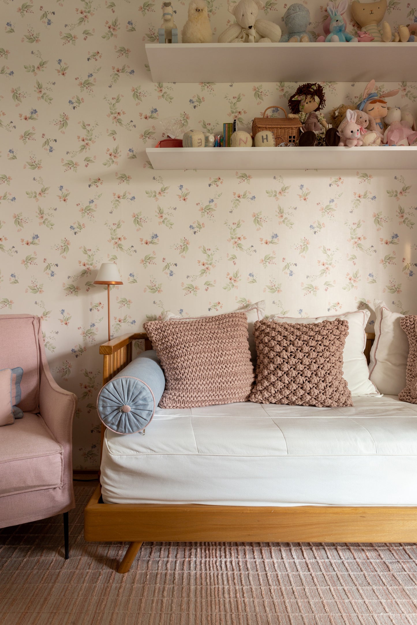 Almofada Pipoca 45x45 Rose Pronta Entrega