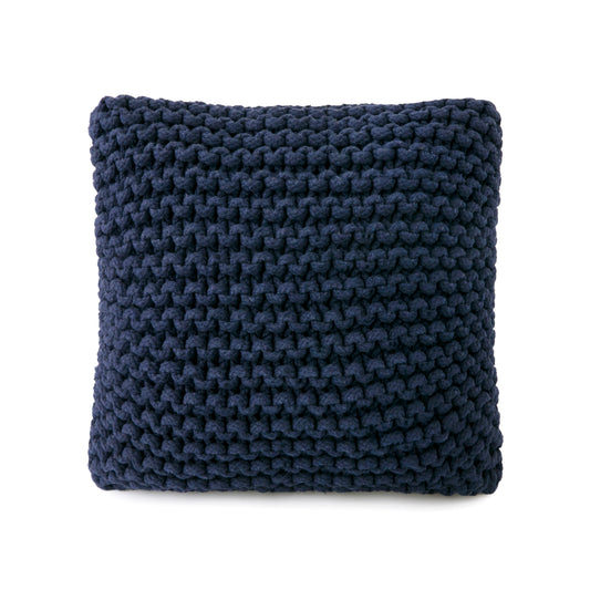 Almofada em tricô artesanal String 45x45 Marinho