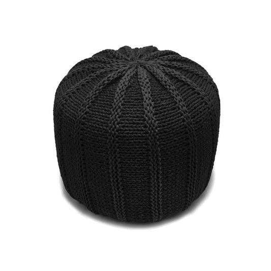 Puff Pumpkin 40x40 Preto Pronta Entrega