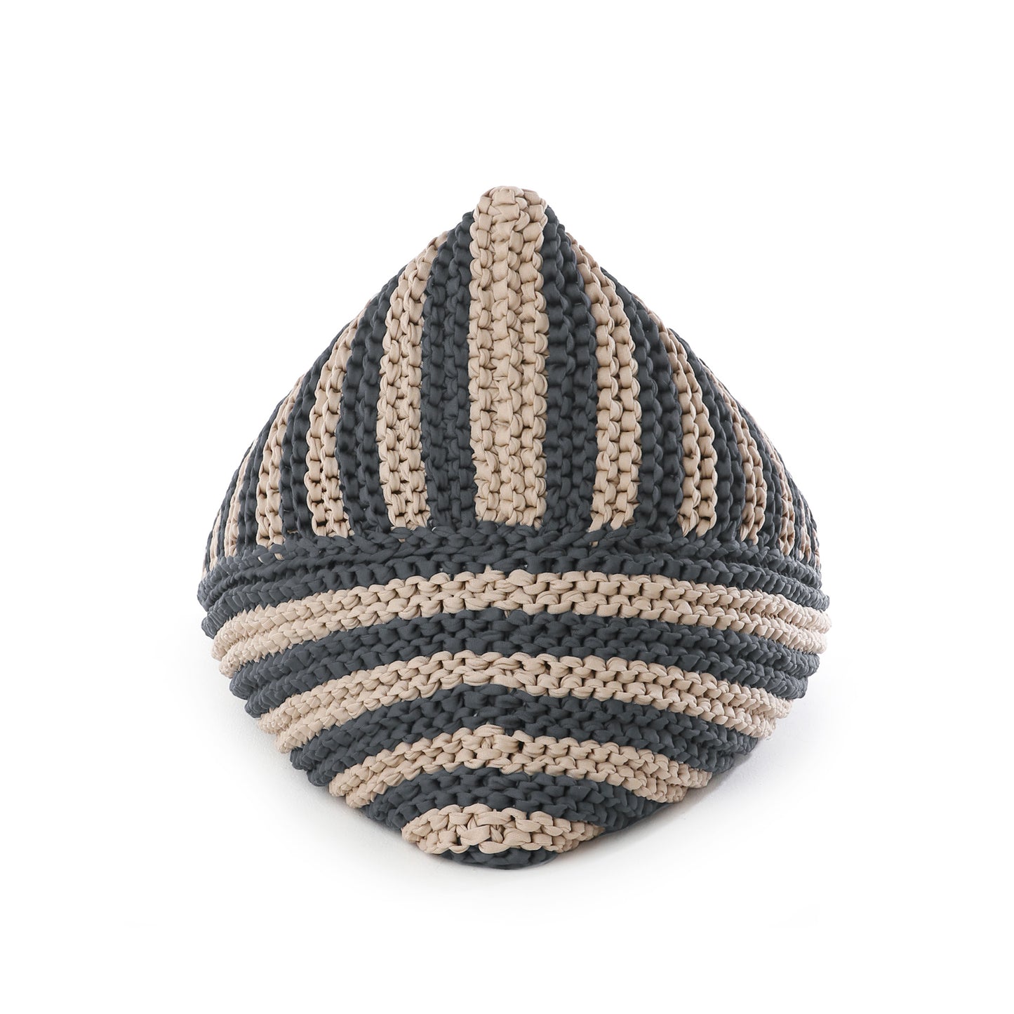 Puff String Listrado Outdoor 90x120 Cinza