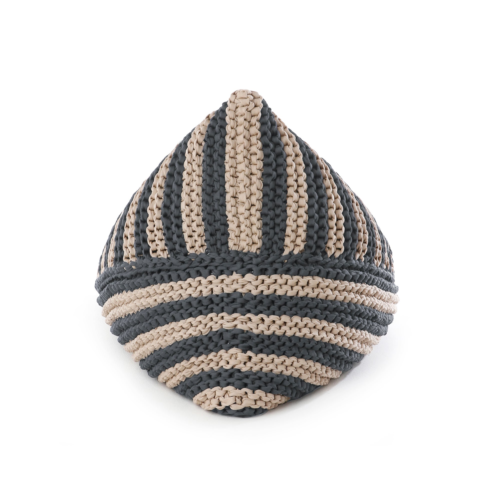 Puff String Listrado Outdoor 90x120 Cinza